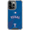 MLB Texas Rangers Alternate/Away Jersey iPhone 16 Pro Max Clear Case